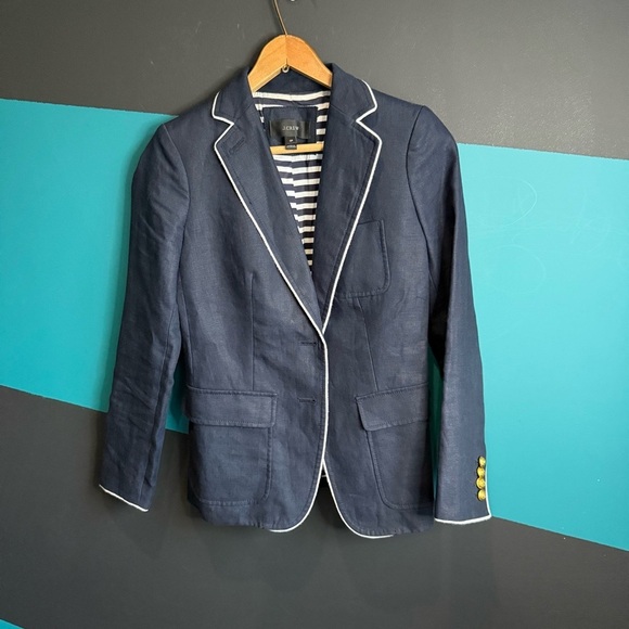 J. Crew Blazer 100% linen - Picture 2 of 14